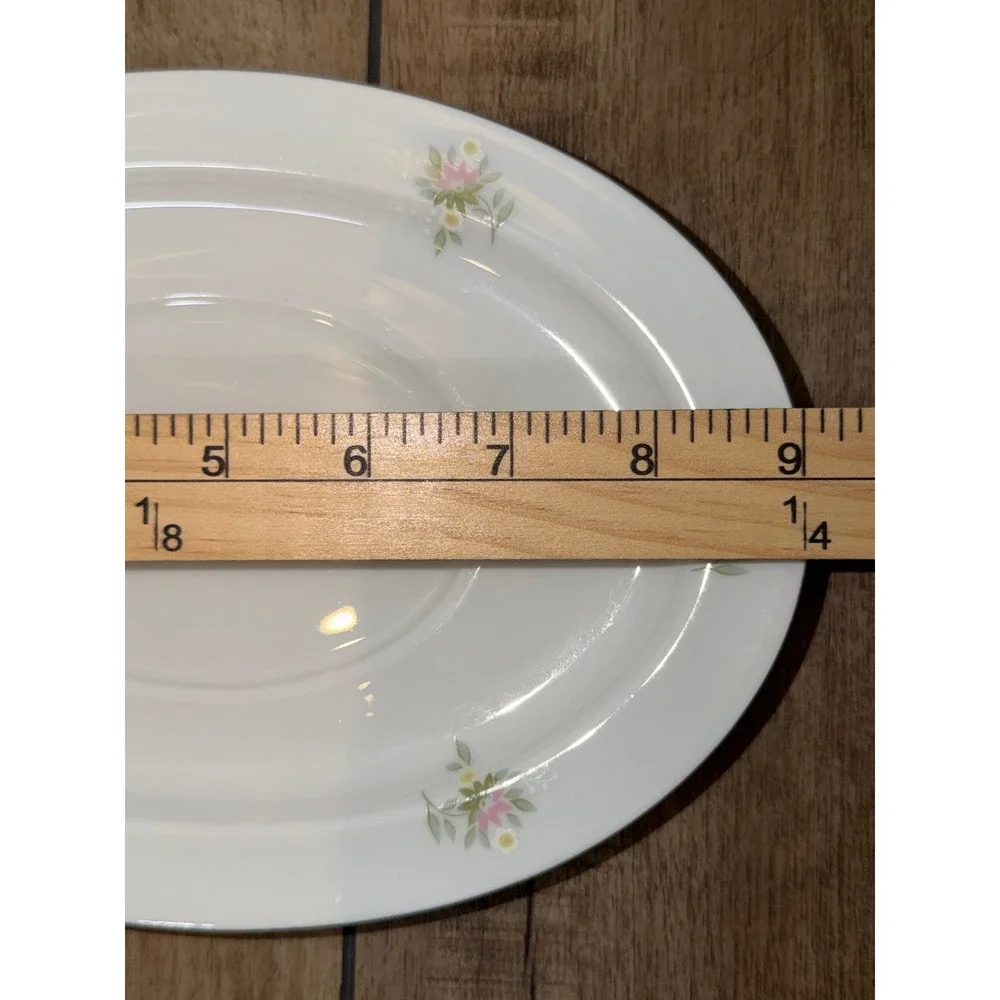 Johann Haviland Bavaria Germany Floral Oval Serving Platter Underplate 9.25 Inch